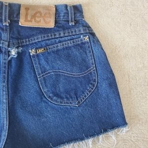 Lee Vintage high waisted cut off denim short